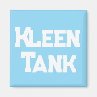 Aimant Bleu Kleen Réservoir Logo Vagues Typographie de l'