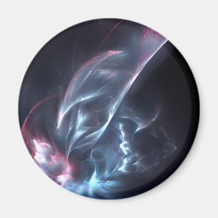 Aimant Bleu nébuleux Abstrait et violet