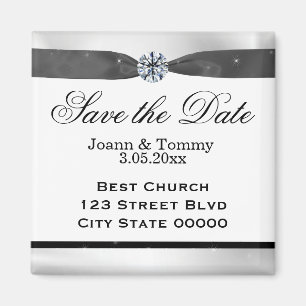 Aimant Bleu noir et blanc classique