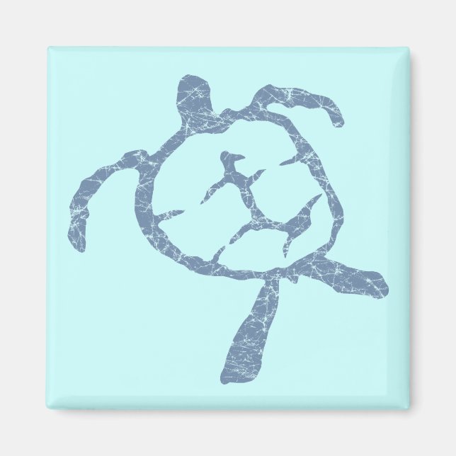 Aimant bleu-tortue (Devant)