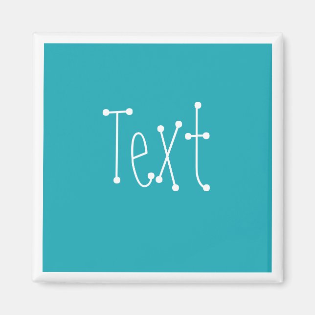 Aimant Bleu turquoise (Devant)