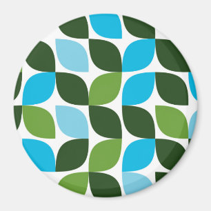 Aimant Bleu, vert, cool, tendance, nature moderne abstrai