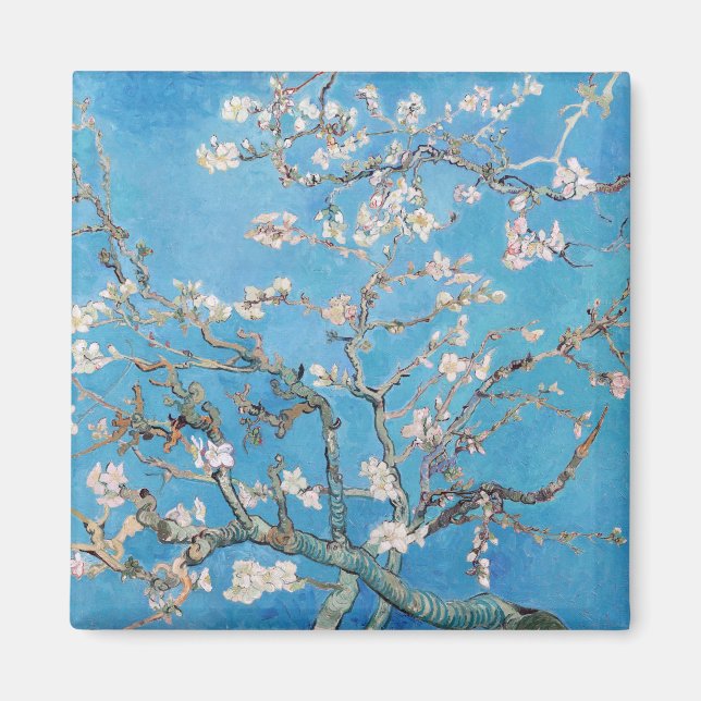 Aimant Bleu Vincent van Gogh Art Peinture (Devant)
