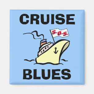 Aimant Bleus de croisière - splendeur de carnaval