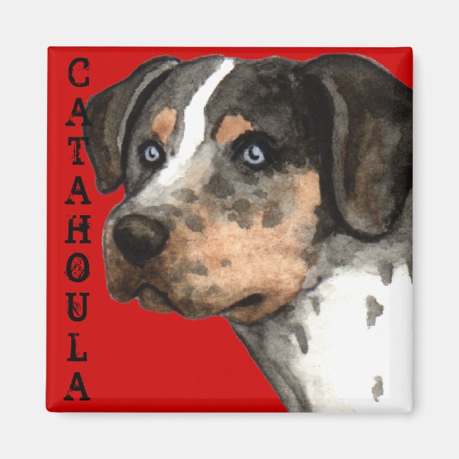 Aimant Bloc de couleur Catahoula (Devant)