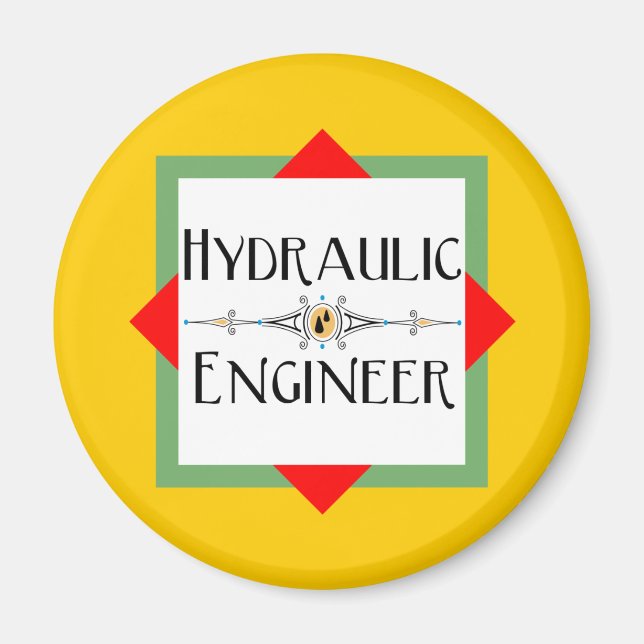 Aimant Bloc de l'ingénieur hydraulique (Devant)