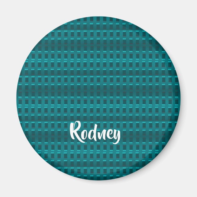 Aimant Blocs en plastique de nom personnalisé (Devant)