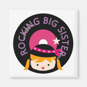 Aimant Blond Rocking Big Sister