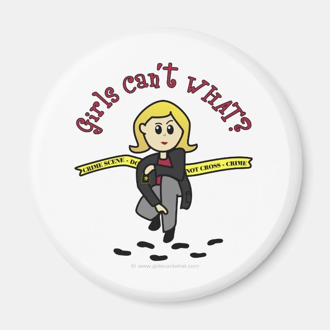 Aimant Blonde CSI Girl (Devant)