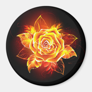 Aimant Blooming Fire Rose