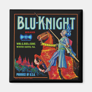 Aimant Blu Knight Fruit Étiquette