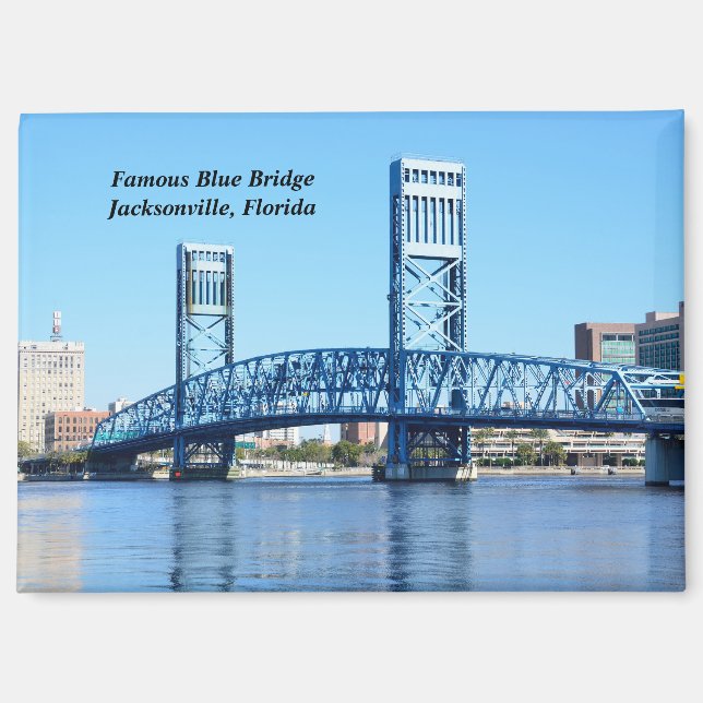 Aimant Blue Bridge Jacksonville, Floride (Recto)