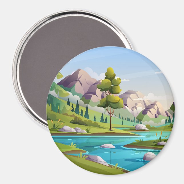 Aimant Blue Calm (Recto/Verso)