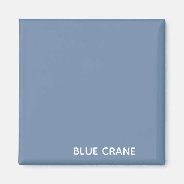 Aimant Blue Crane bleu color (Devant)