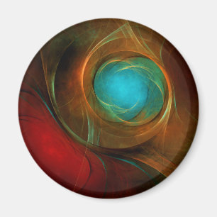 Aimant Blue Eye Moderne Abstrait Art Cool Motif #16