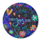 Blue Fun Faire sourire Jésus Inspirivé Floral