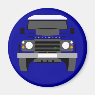 Aimant Blue Pop art Classic Land Rover Defender
