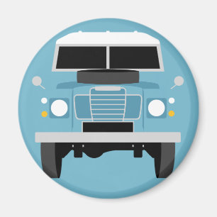Aimant Blue Pop art Classic MK3 Land Rover
