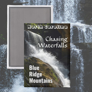 Aimant Blue Ridge Mountain Chasing Waterfalls NC