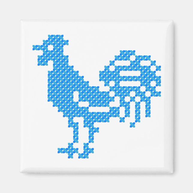 Aimant Blue Rooster (Devant)