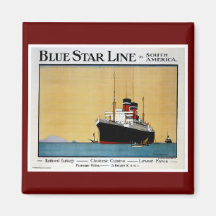 Aimant Blue Star Line Amérique du Sud