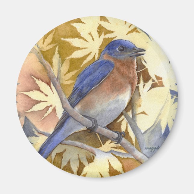 Aimant Bluebird de l'aimant du bonheur (Devant)