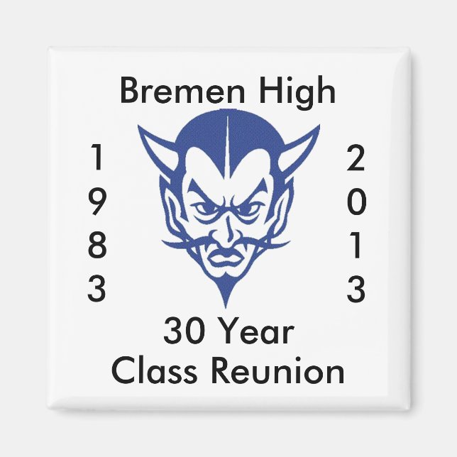 Aimant BlueDevil, Brême Réunion Classe supérieure 30 ans (Devant)