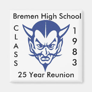 Aimant BlueDevil, CLASS, 1983, lycée de Brême, 25…