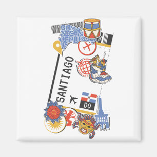 AIMANT BOARDING PASS SANTIAGO DE LOS CABALLEROS DOMINICAN