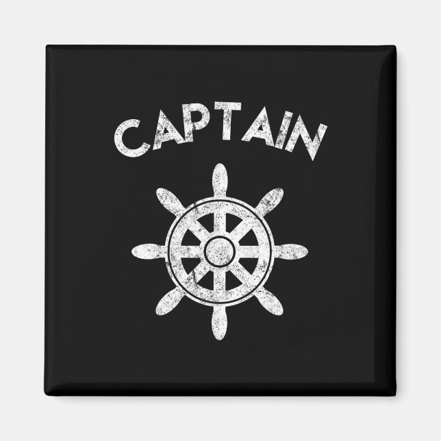 Aimant Boat Captain Wheel Sailboat Boating Sailor Gifts  (Devant)