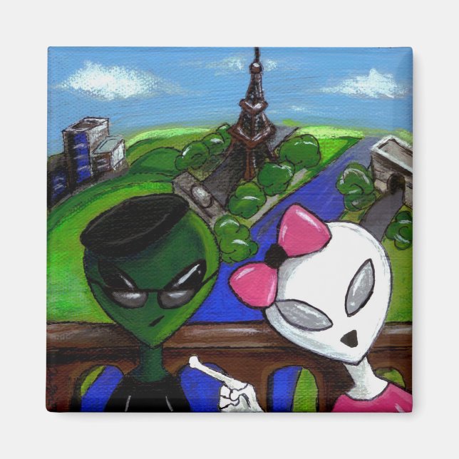 Aimant Bob & Jane Invade Paris (Devant)