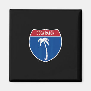 Aimant Boca Raton Floride Fl Autoroute Vacances 