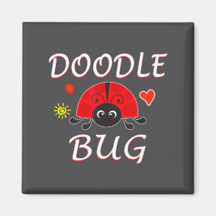 Aimant Bogue doodle drôle coccinelle drôle 