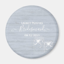 BOHO Dusty Blue Driftwood Mason Jars Mariage