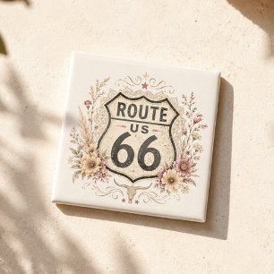 Aimant Boho Floral Mother Road Souvenir