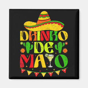 Aimant Boisson de mayo sombrero margarita cactus amusant