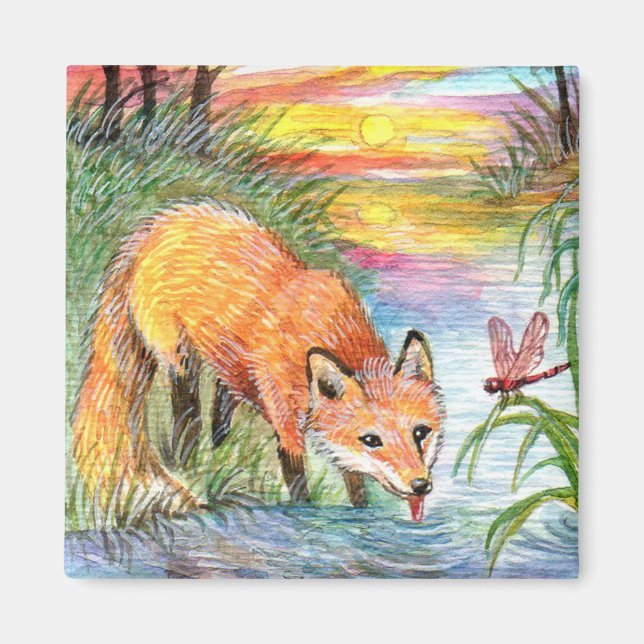 Aimant Boisson Fox par Riverside (Devant)