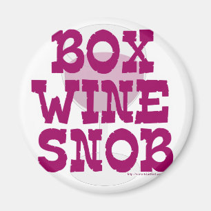 Aimant Boîte à vin Snob