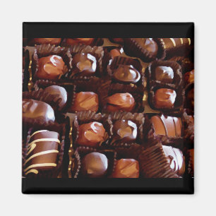 Aimant Boîte de chocolat, Chocolat-bonbon tentant