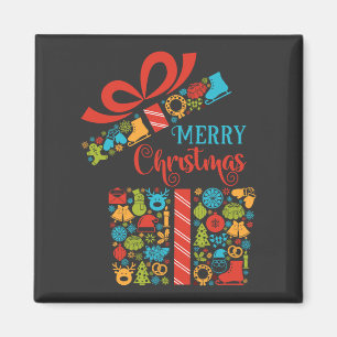 Aimant Boîte surprise de Noël