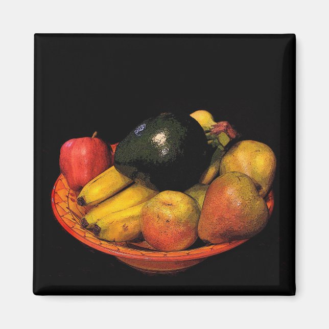 Aimant Bol de fruits (Devant)