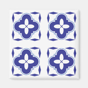 Aimant Bold blue azulejo