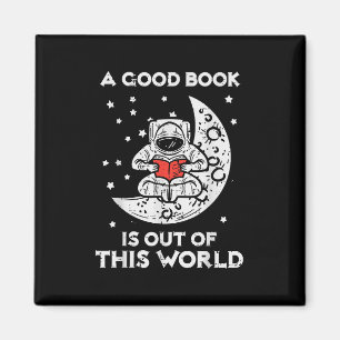 Aimant Bon Livre Est Sorti De Ce Monde Moon Space Bookwor