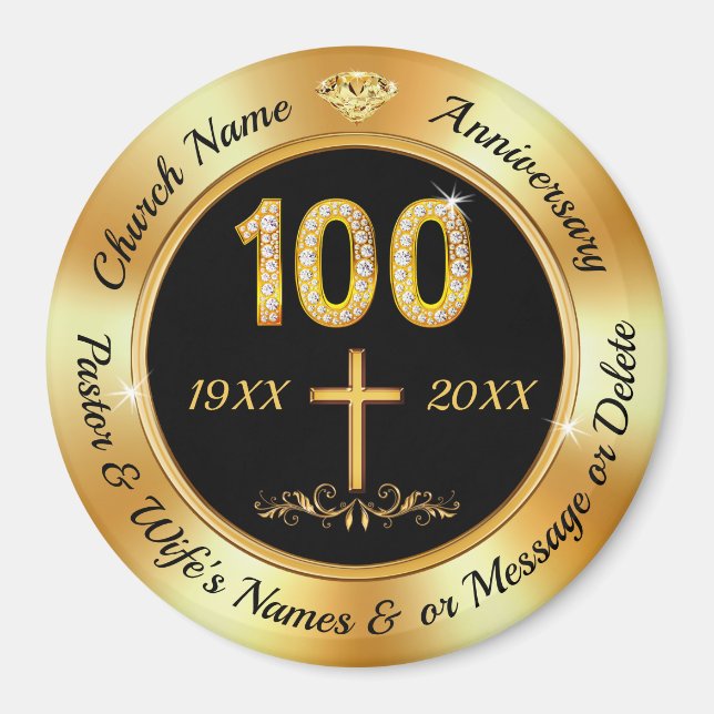 Aimant Bon Marché, 100 ans d'anniversaire de l'église, Fa (Devant)