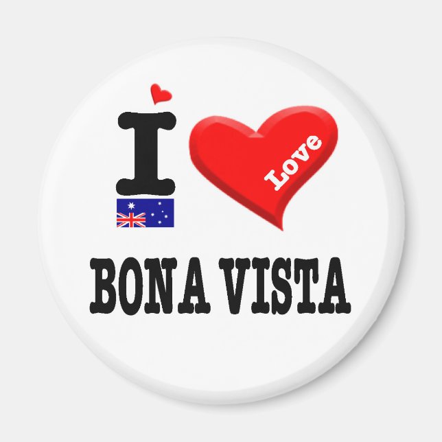 Aimant BONA VISTA - I Love (Devant)