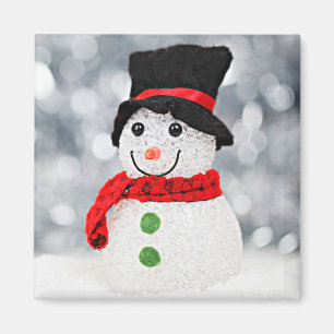 Aimant Bonhomme de neige du pays des merveilles d'hiver