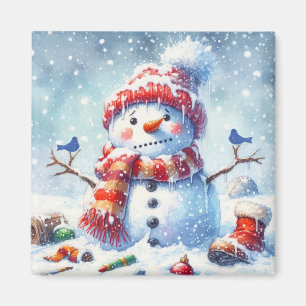 Aimant Bonhomme de neige glacé