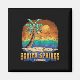 Aimant Bonita Springs Floride Souvenir Vintage désorganis