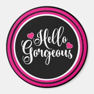 Aimant Bonjour magnifique