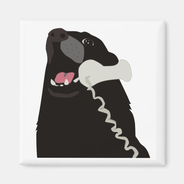 Aimant BONJOUR OUI C'EST LE CHIEN téléphone (Devant)